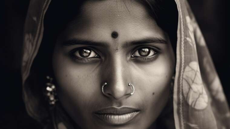 Was bedeutet der Punkt auf der Stirn in Indien bindi