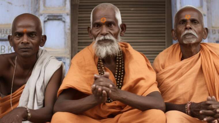Brahmanen in Indien - oberste Klasse