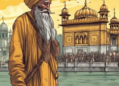 Der Goldene Tempe Der Sikhs ist einer der bekanntesten Tempel in ganz Indien