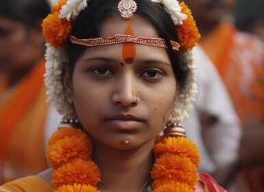 Hindu Frau in Nordindien