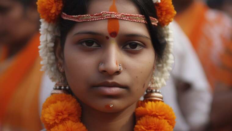 Hindu Frau in Nordindien