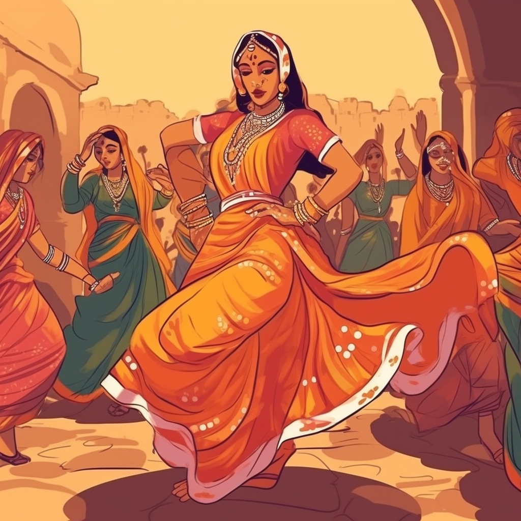 Ghoomar  Tanz , indien Rajasthan, Indien - Rajasthan Reise