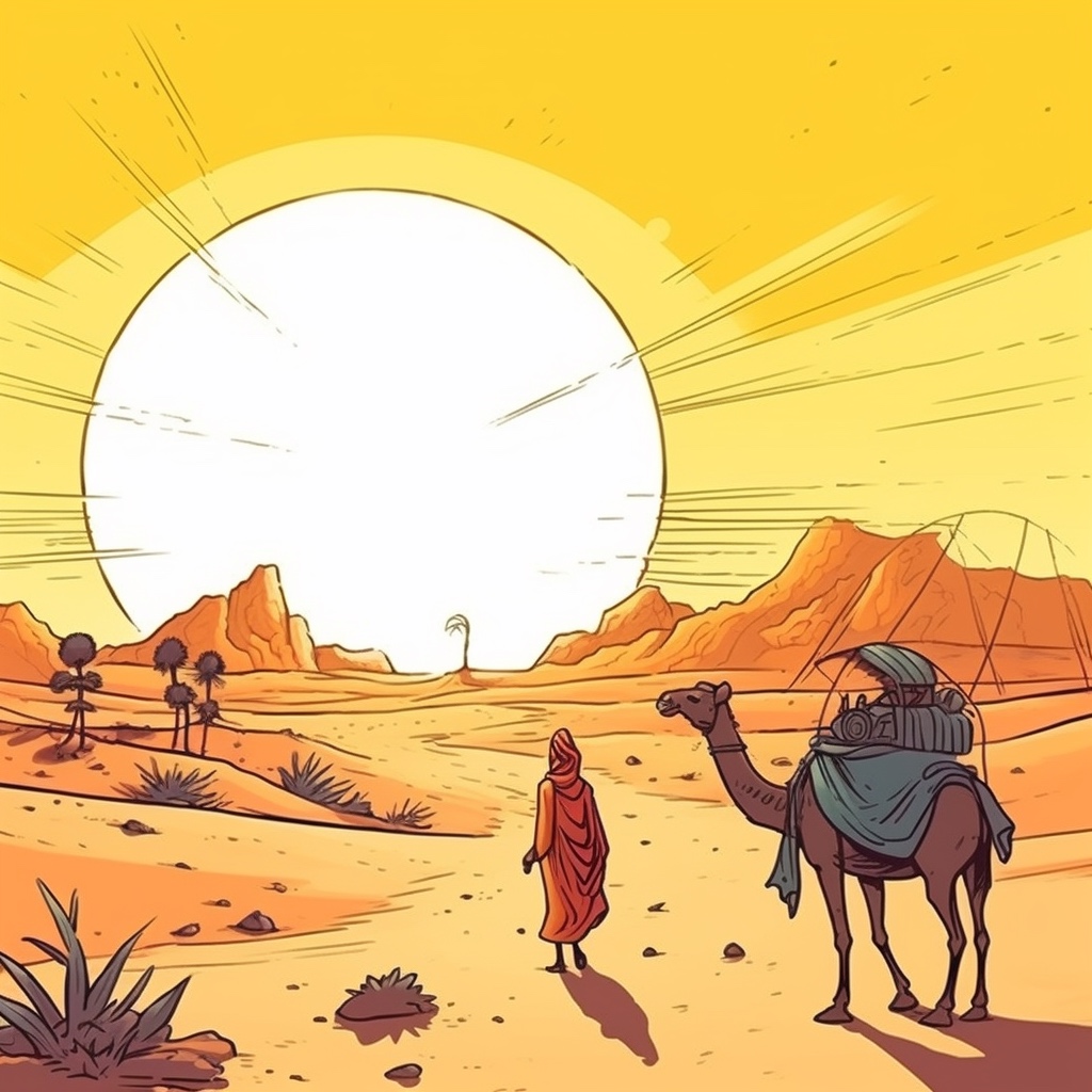 In den Wüsten von Rajasthan hat man Temperaturen weit über 40 Grad in der Hitzezeit - Nicht die Beste Reisezeit Indien