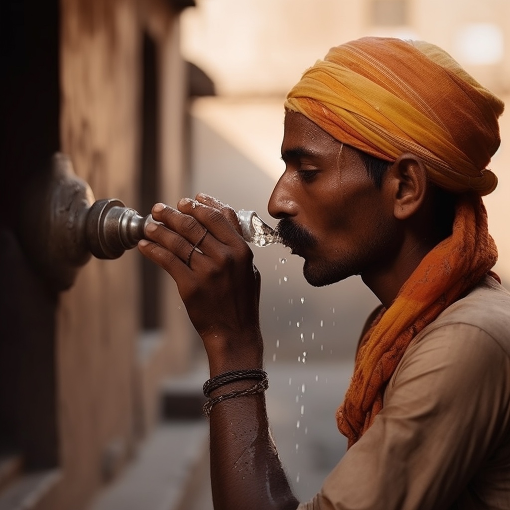Was sollte man in Indien vermeiden - Wasser aus der Leitung zu trinken